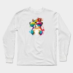 Colorful Squirrel Long Sleeve T-Shirt